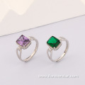 Fashionable 925 Engagement Gold Plated Rings